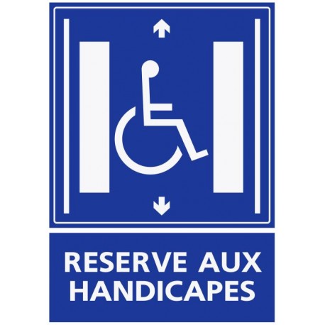 Autocollant réservé aux handicapés