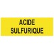 Panneau acide sulfurique
