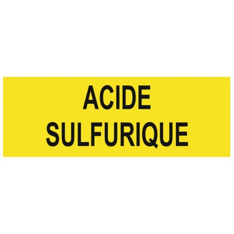 Panneau acide sulfurique