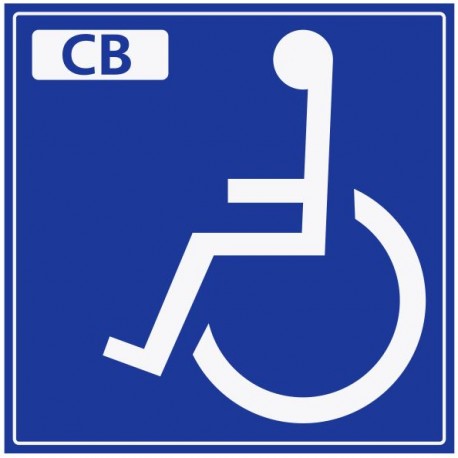 Autocollant handicapé paiement CB