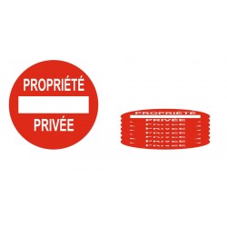 Panneau propriété privée (REFD564)