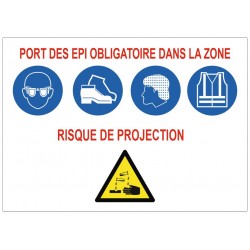 Panneau port des EPI obligatoire dans la zone