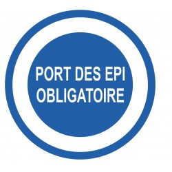 Panneau obligation du port des EPI