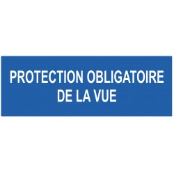 Panneau protection obligatoire de la vue logo