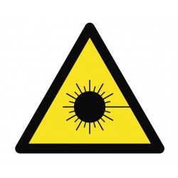 Panneau danger laser rayonnant