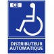Panneau distributeur automatique handicapé paiement CB