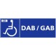 Panneau handicapé DAB/GAB