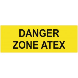 Panneau danger zone atex