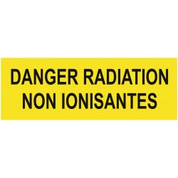 Panneau danger radiation non ionisante