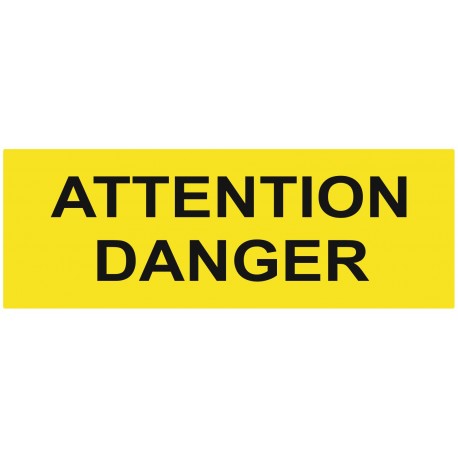 Panneau attention alarme danger - AI