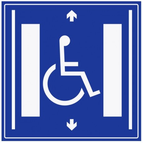 Panneau ascenseur handicapé