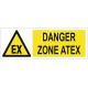 Panneau danger zone atex