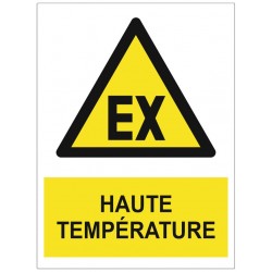 Panneau danger hautes températures