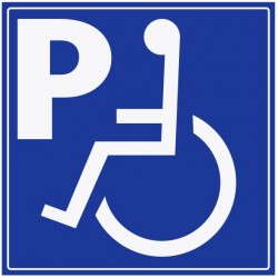 Panneau place handicapé