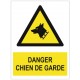 Panneau danger chien de garde