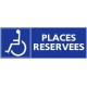 Panneau places réservées handicapés
