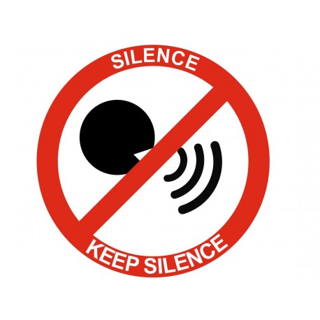 Buy GE308-BP Please Keep Silence Sign Quiet Library No Talking Speaking  Hush Online in India - Etsy