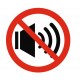 Panneau interdiction bruit interdit