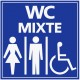Panneau WC mixtes et handicapés