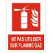 Panneau ne pas utiliser sur flamme gaz (REFAB1781)