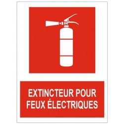 Panneau extincteur pour feux électriques