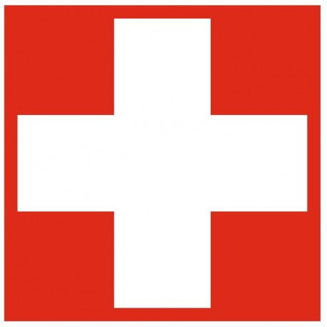 Autocollant et panneau trousse de secours