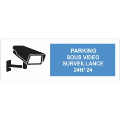 Autocollant parking sous surveillance vidéo