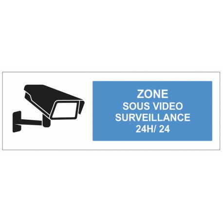 Autocollant zone sous surveillance vidéo