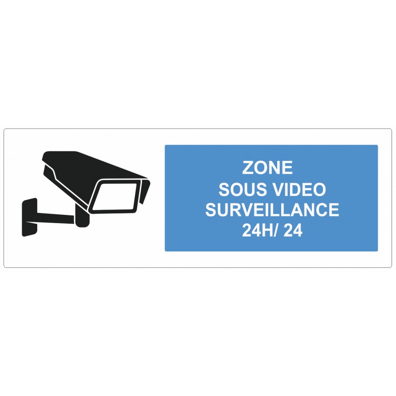 Panneau zone sous surveillance vidéo (REFY482)