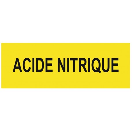 Panneau danger acide nitrique