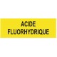 Panneau acide fluorhydrique