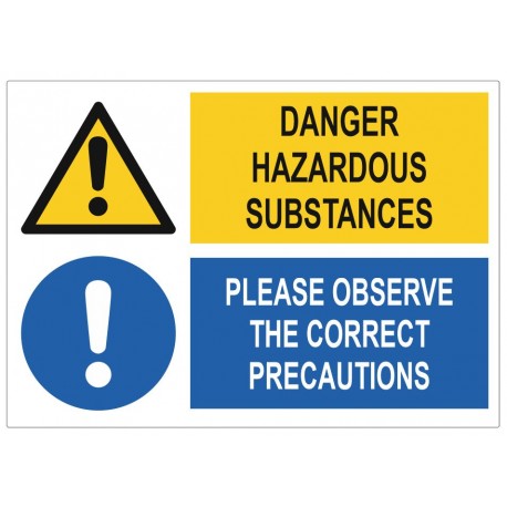 Panneau danger hazardous substances
