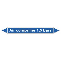 Marquage tuyauterie air comprimé 1.5 bars