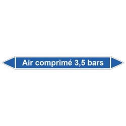 Marquage tuyauterie air comprimé 3.5 bars