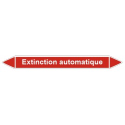 Marquage tuyauterie extinction automatique