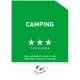 Panonceau Camping tourisme (1 à 5 étoiles)