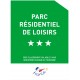 Panonceau Parc résidentiel de Loisirs (1 à 5 étoiles)
