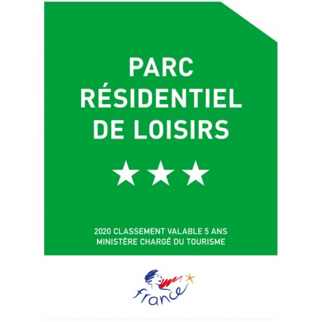 Panonceau Parc résidentiel de Loisirs (1 à 5 étoiles)