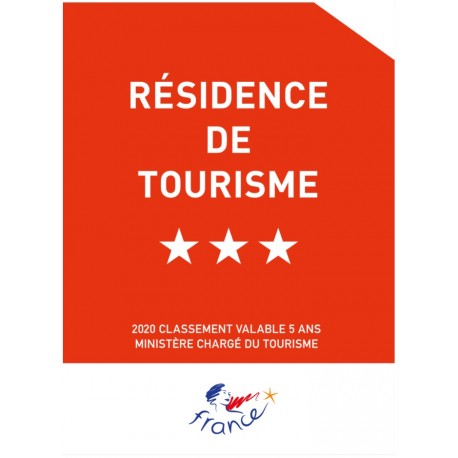 Panonceau Résidence de Tourisme (1 à 5 étoiles)