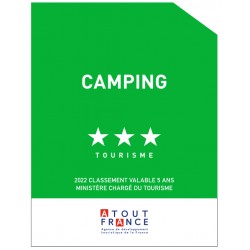 Panonceau Camping tourisme (1 à 5 étoiles)