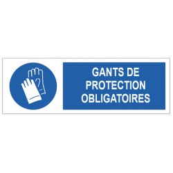 Picto gants de protection obligatoire