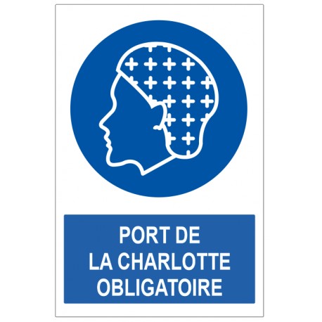 Pictogramme port de la charlotte obligatoire