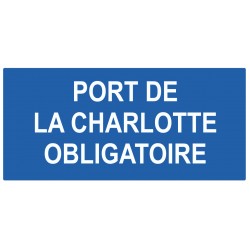 Picto port de la charlotte obligatoire