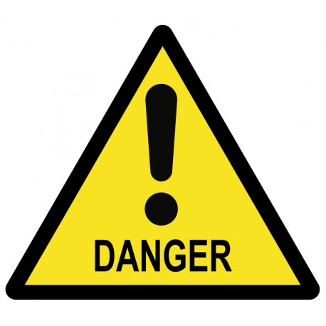 Panneau danger pictogramme logo