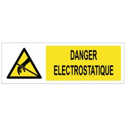 Panneau danger électrostatique