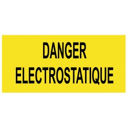 Panneau picto danger électrostatique