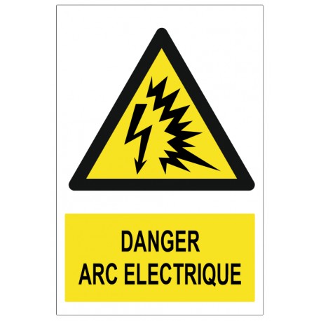 Pictogramme danger arc electrique