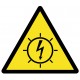 Panneau eclair danger electricite