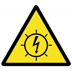Panneau eclair danger electricite