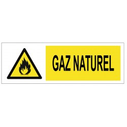 Panneau danger gaz naturel pictogramme